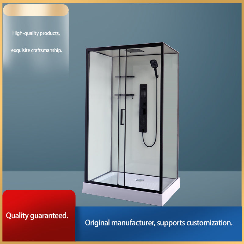 Jin Chen KS-CC-018（For the price, please consult our customer service）Starting from 100  Square Shower Enclosure  Aluminum top spray panel
