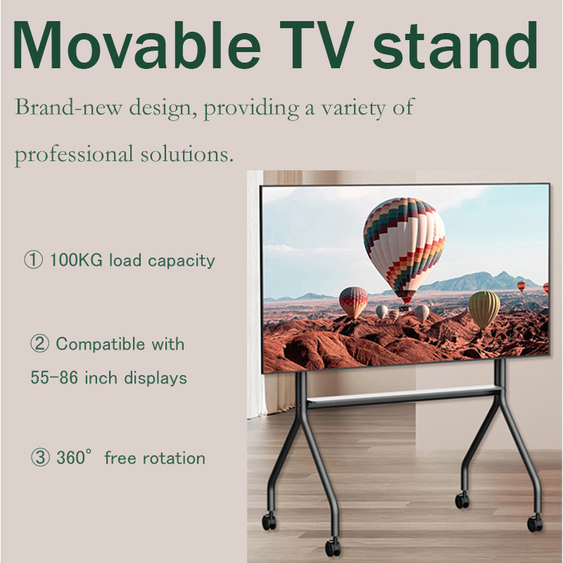 MASITE Movable TV stand Universal TV Mount for No-Drill Installation Living Room Commercial Video Conference TV Cart KTR86（Ask customer service for specific prices）