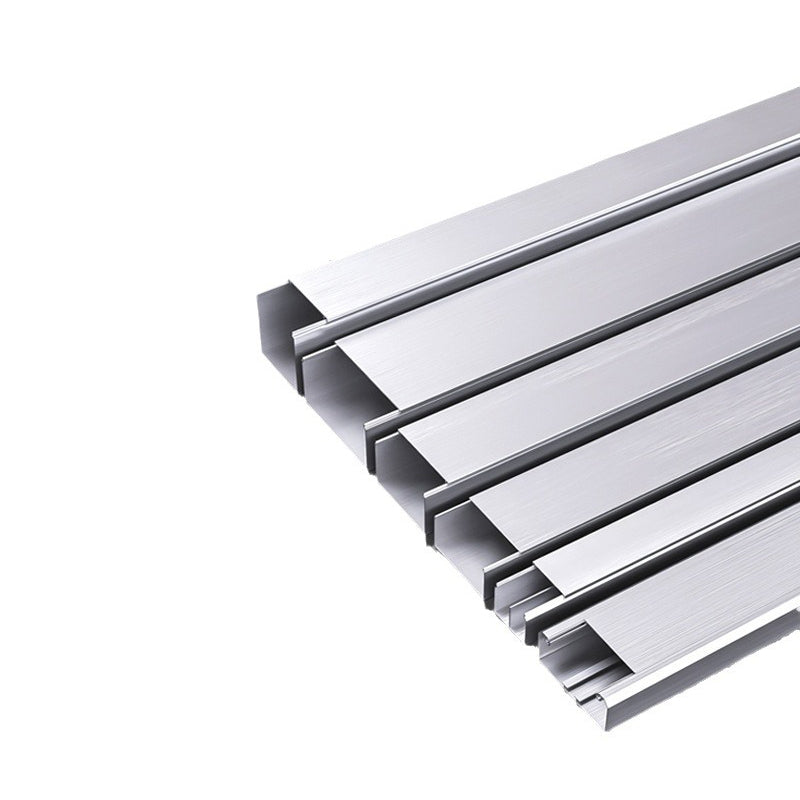 weiji Aluminum alloy trunking（customizable/meter (classifier)） Square Outside Open Wire Harness Outside Covered Invisible Snap-In Pressure Ground Runner