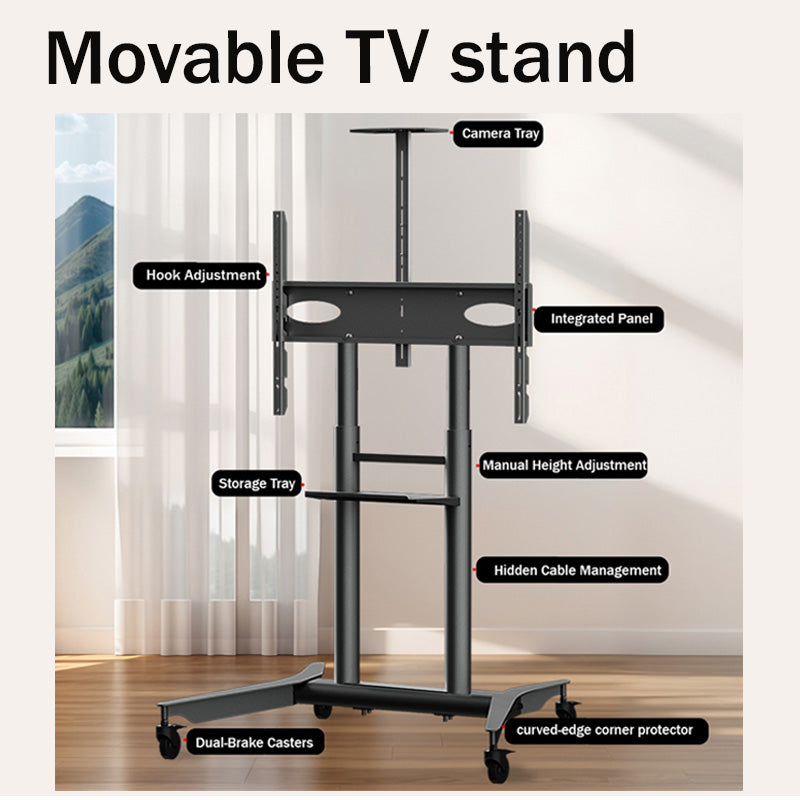 MASITE Mobile Floor-Standing TV Stand Rolling TV Cart Wheeled Floor-Standing TV Stand TV Wall Mount（Ask customer service for specific prices）