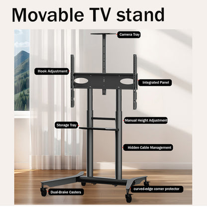 MASITE Mobile Floor-Standing TV Stand Rolling TV Cart Wheeled Floor-Standing TV Stand TV Wall Mount（Ask customer service for specific prices）