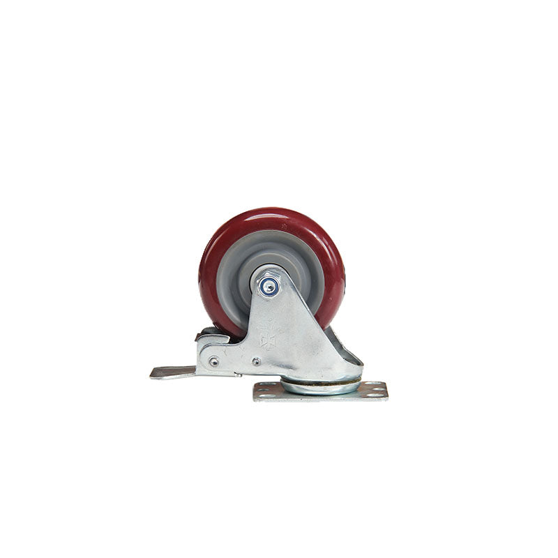 bainian GP medium 4-inch red PU brake wheels
