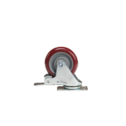 bainian GP medium 4-inch red PU brake wheels