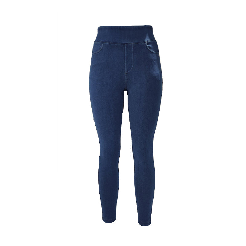 jingdi Women's Knitted Jeans（500 pieces Starting lot）casual sports pants long pants lightweight