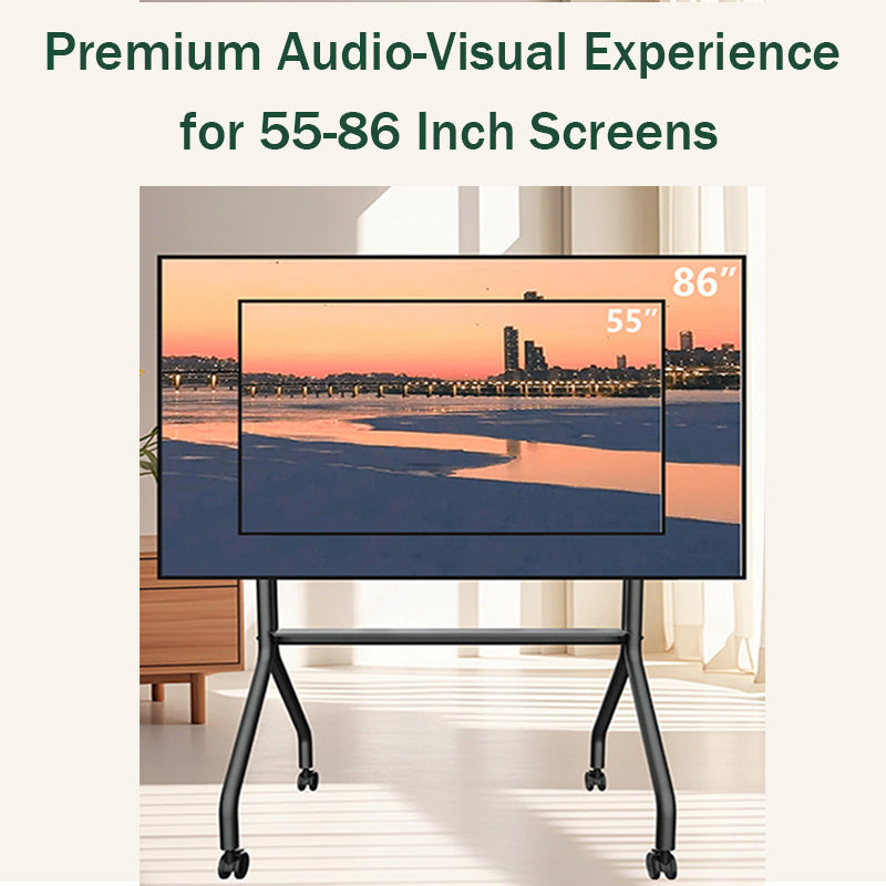 MASITE Movable TV stand Universal TV Mount for No-Drill Installation Living Room Commercial Video Conference TV Cart KTR86（Ask customer service for specific prices）