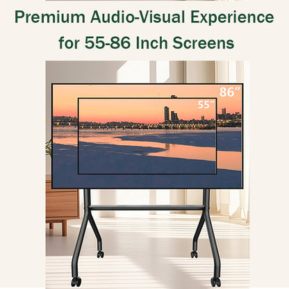 MASITE Movable TV stand Universal TV Mount for No-Drill Installation Living Room Commercial Video Conference TV Cart KTR86（Ask customer service for specific prices）