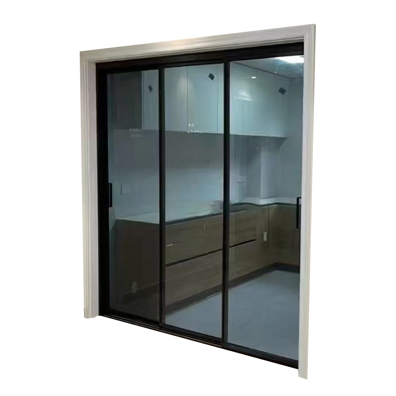 zhongtuo Kitchen sliding door(Please consult customer service for pricing) Single-hung glass invisible sliding partition soundproofing