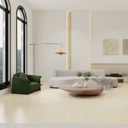xinqushi Rabbit Velvet Series Glossy Light Yellow WD715GAP1081(Please consult customer service for pricing)750*1500mm Solid Color Wall Stickers Seamless siding interior decoration