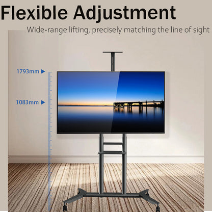 MASITE Mobile Floor-Standing TV Stand Rolling TV Cart Wheeled Floor-Standing TV Stand TV Wall Mount（Ask customer service for specific prices）