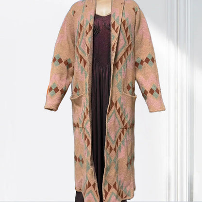jiaoyifushi  ladies' cape（long）（Price Enquiry  Starting from 100） Vintage Elegant Style  Fall and Winter Warmth