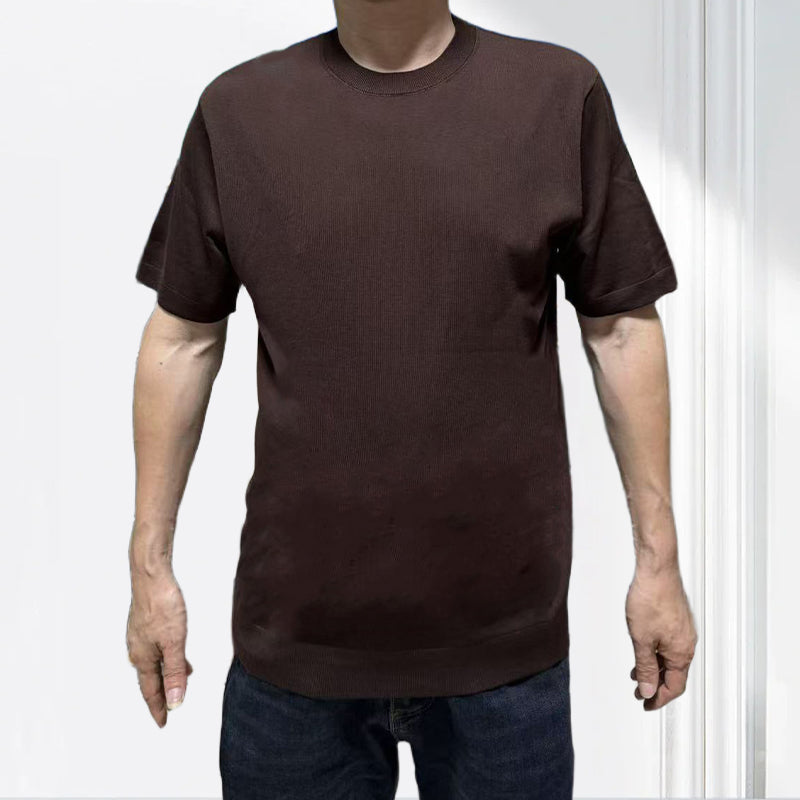 jiaoyifushi  Mens Crew Neck Short Sleeve Pullover（Price Enquiry  Starting from 100） Cotton Breathable  Casual Versatile
