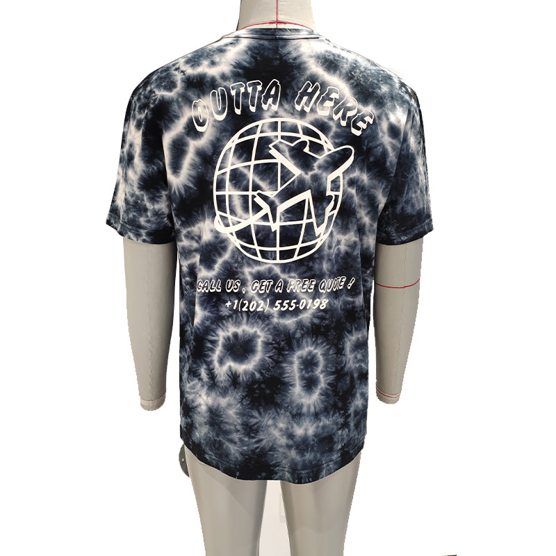 jingdi Men's Cotton Casual T-Shirt-2（500 pieces Starting lot）American Retro round neck summer short sleeves