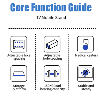 MASITE Specially designed TV mobile stand for commercial use TVR101（This price is for display, please consult customer service for details）