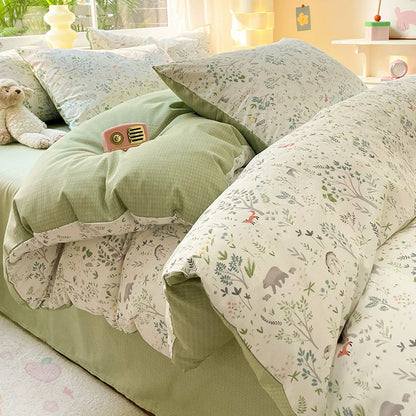 heyue Small fresh cotton printing four-piece set series (Please consult customer service for pricing)