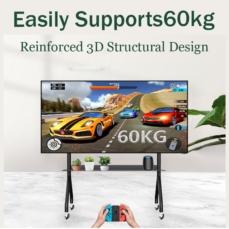 MASITE TV Mobile Stand with Wheels Universal TV Mount No-Drill Installation Living Room, Bedroom, Conference Room（Ask customer service for specific prices）