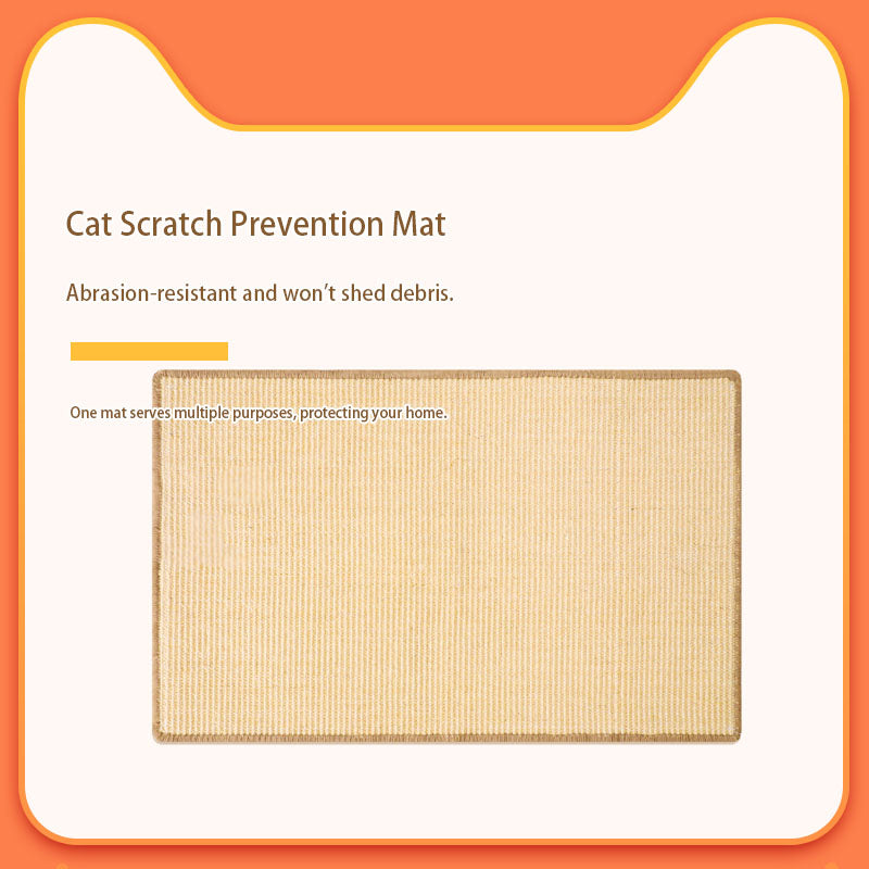 qingxitanye Original color sisal cat scratching mat （price inquiry） Natural and environmentally friendly, abrasion-resistant and scratch-resistant
