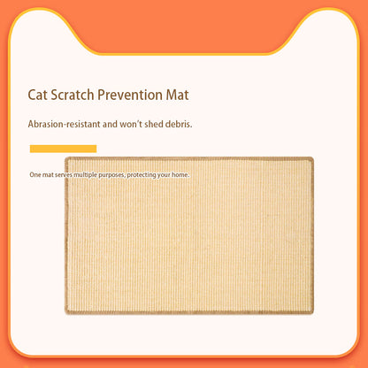 qingxitanye Original color sisal cat scratching mat （price inquiry） Natural and environmentally friendly, abrasion-resistant and scratch-resistant