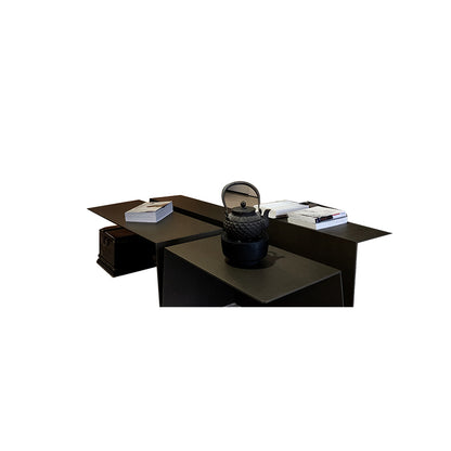 youfufeng teapoy (ornamental tripod with caddies for tea) (Please consult customer service  for pricing)Customized Products  solid copper patina