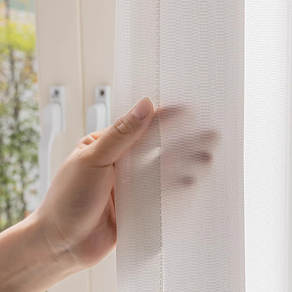 jiangmei Curtains Phantom Tulle（Fixed height 2.7m）Curtains gauze curtains sunshade of floating window French Slouchy Vintage