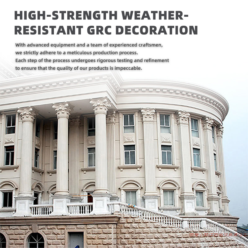 sanweiyishu High-Strength Weather-Resistant GRC Decorations Custom Exterior Wall Components Exclusive for Villas, Hotels & Garden Landscapes(Please consult customer service for pricing)
