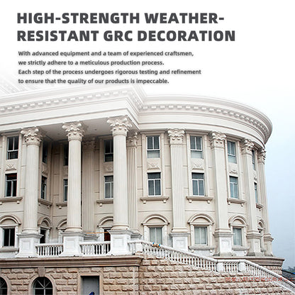 sanweiyishu High-Strength Weather-Resistant GRC Decorations Custom Exterior Wall Components Exclusive for Villas, Hotels & Garden Landscapes(Please consult customer service for pricing)