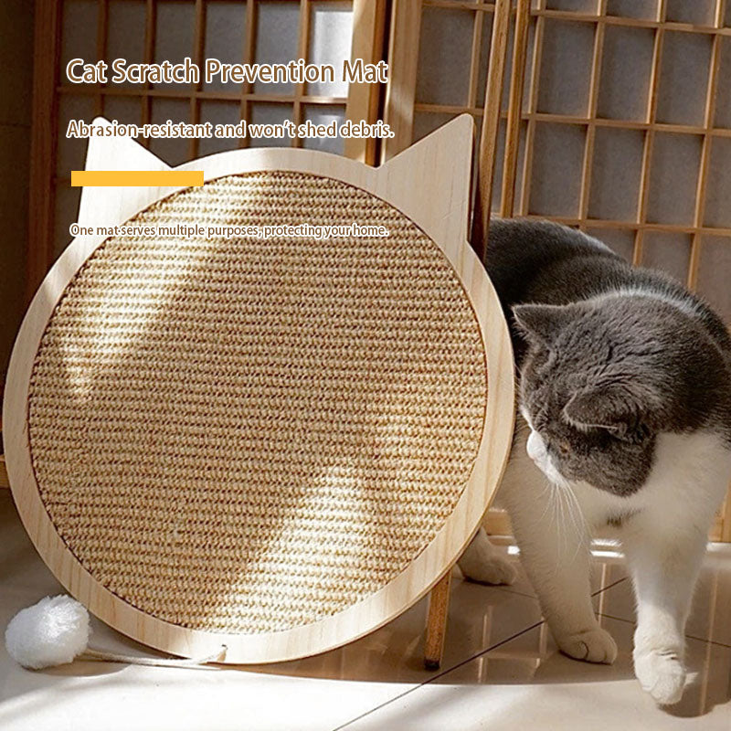 qingxitanye  Irregular-shaped sisal cat scratching mat（price inquiry） Creative design, deep claw sharpening