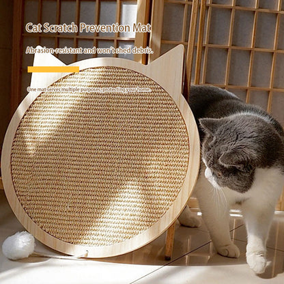 qingxitanye  Irregular-shaped sisal cat scratching mat（price inquiry） Creative design, deep claw sharpening