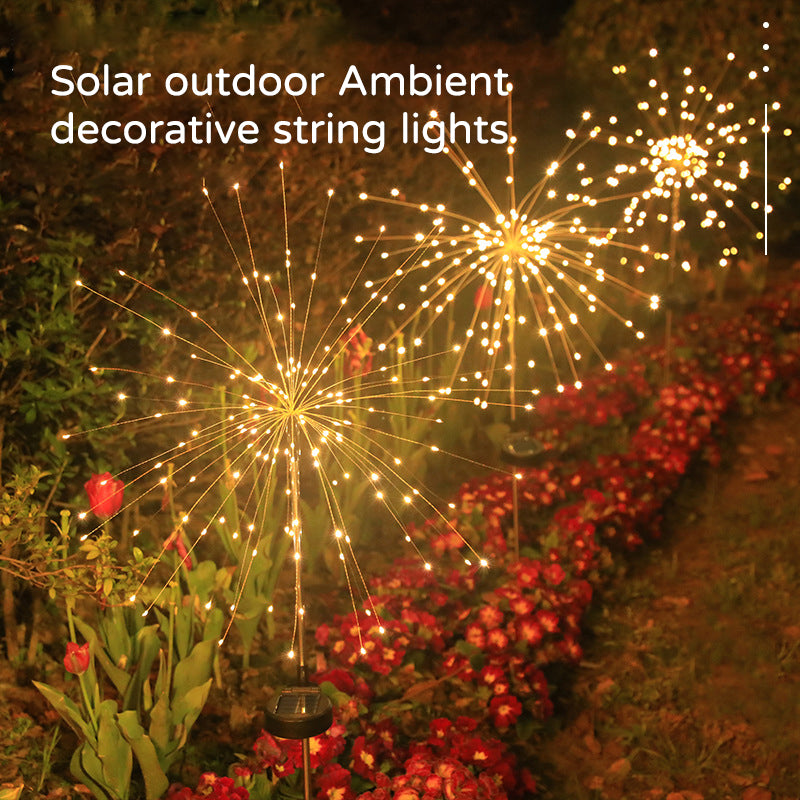 yinhendengshi Solar Ground Plug 8 Function Fireworks Light（100pcs/box） Easy to install  High quality performance   Outdoor waterproofing