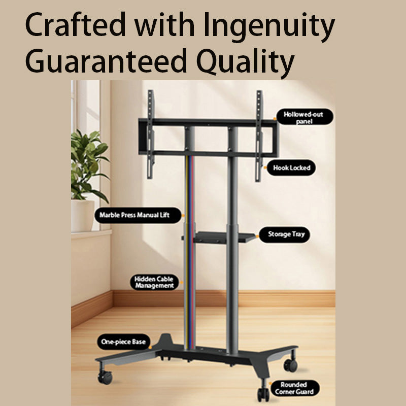 MASITE Mobile TV Stand Movable TV Mount TV Cart Hole-Free Installation Home Use Living Room & Bedroom（Ask customer service for specific prices）