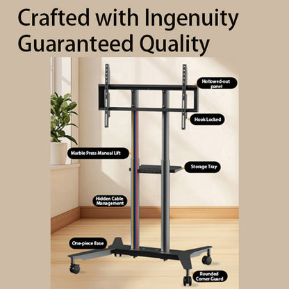 MASITE Mobile TV Stand Movable TV Mount TV Cart Hole-Free Installation Home Use Living Room & Bedroom（Ask customer service for specific prices）