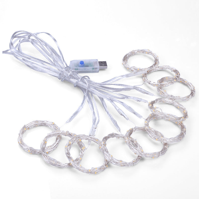 yinhendengshi USB Copper Cable Curtain Light（100pcs/box）Easy to control With remote control