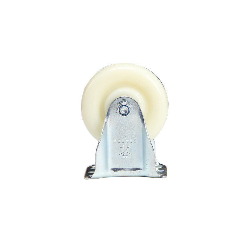 bainian GP Medium 3" White PP Fixed Wheels