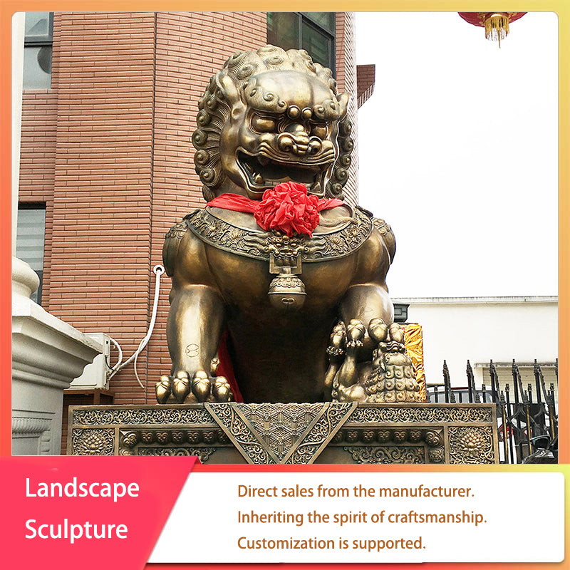 sanweiyishu The bronze lions in the Hall of Supreme Harmony（Price consultation. Customization is supported.）The same style as those in the Palace Museum. Made of pure copper with exquisite craftsmanship.