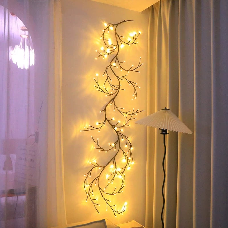 yinhendengshi  LED Vine Lights（40pcs/box）Wall-mountable  High-quality performance  Can be bent at will