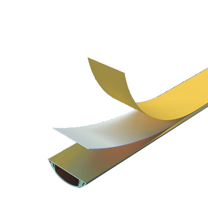 weiji Aluminum floor channel（customizable/meter (classifier)） Self-adhesive stainless steel with adhesive cable trunking Anti-treading floor cable trunking Aluminium alloy curved cable trunking