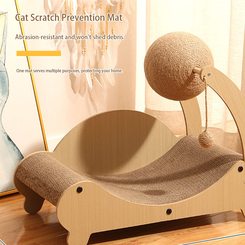 qingxitanye  Printed cat scratching pad with two balls（price inquiry） Fun interactive, abrasion-resistant and scratch-resistant