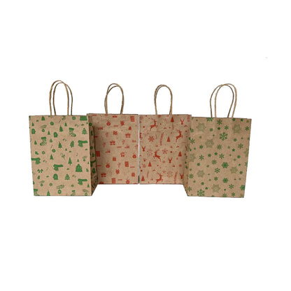 kalefubaozhuang Eco-friendly kraft paper bag (Christmas style)  Milk tea bag