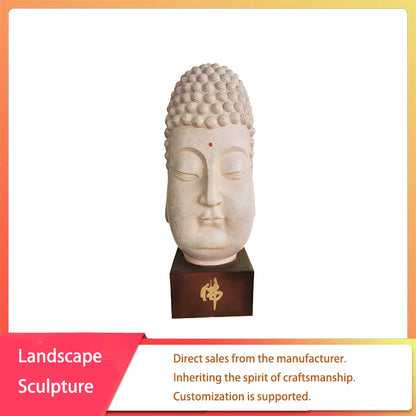 sanweiyishu Buddha's head（Price consultation. Customization is supported.）The Compassionate Appearance of the Buddha, the Radiance of the Buddha that has Lasted for a Thousand Years