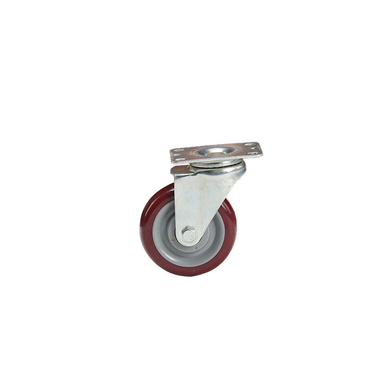 bainian GP medium 4 inch red PU movable wheels
