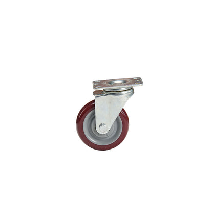 bainian GP medium 4 inch red PU movable wheels