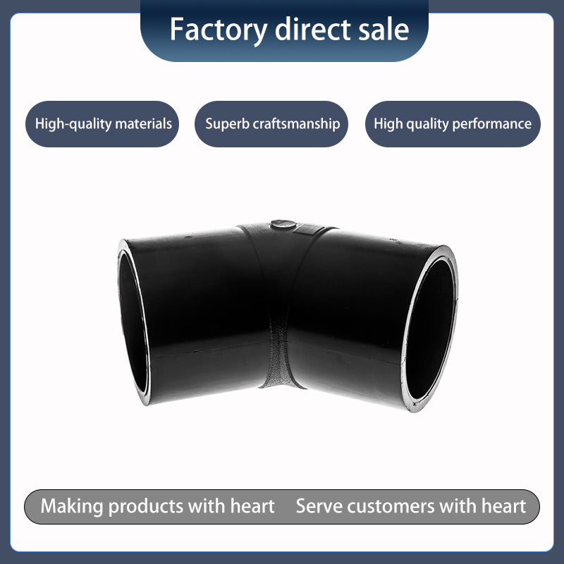 henghuasujiao pe butt 45° elbow（price enquiry）New Material High Pressure Resistant Hot Melt Butt Joint