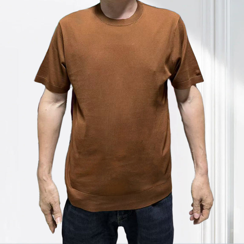 jiaoyifushi  Mens Crew Neck Short Sleeve Pullover（Price Enquiry  Starting from 100） Cotton Breathable  Casual Versatile
