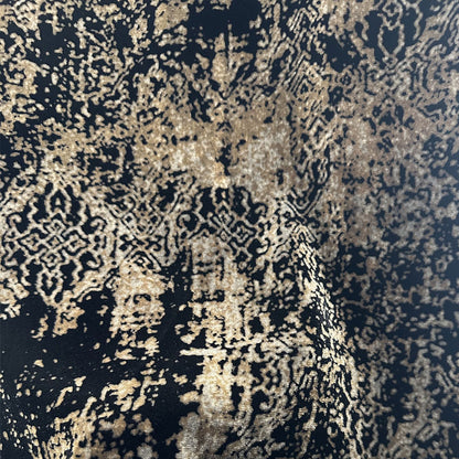 hehefangzhi Synchronous printing and burnout for silk georgette velvet Three-dimensional relief, luxurious texture