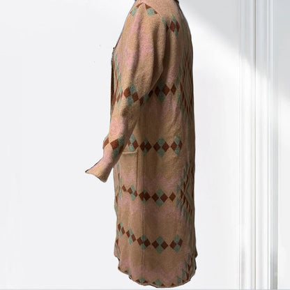 jiaoyifushi  ladies' cape（long）（Price Enquiry  Starting from 100） Vintage Elegant Style  Fall and Winter Warmth