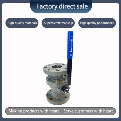 qingtang Two-piece flanged floating ball valve324FR030F03L1HTAF（Price consulting customer service）low voltage,Flexible opening and closing