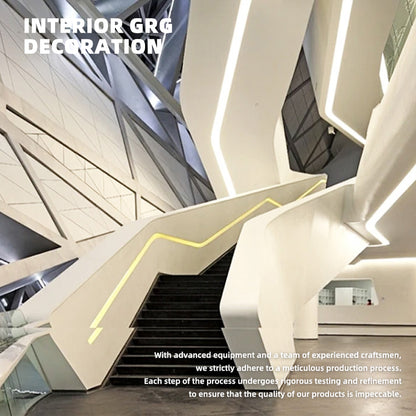 sanweiyishu Indoor GRG Decorative Components Custom Gypsum Moldings | Artistic Decor for Ceiling & Wall Sculptures(Please consult customer service for pricing)