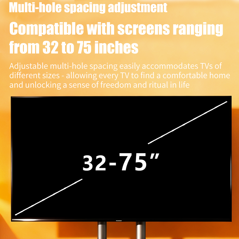 MASITE TV Stand Mobile Floor-Standing TV Cart with Wheels Floor-Standing TV Stand Smart Display Mount（Ask customer service for specific prices）