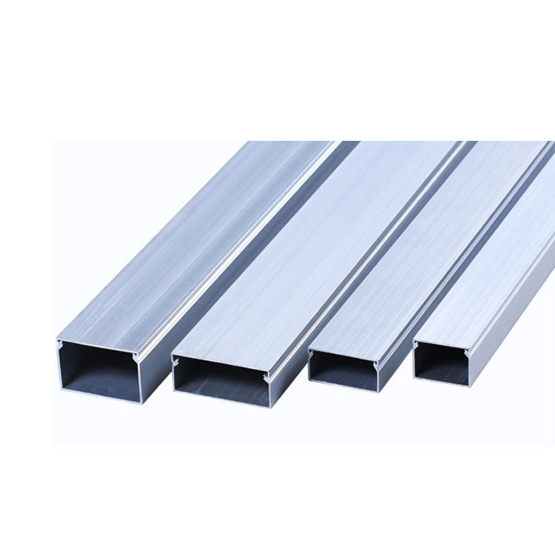 weiji Aluminum alloy trunking（customizable/meter (classifier)） Square Outside Open Wire Harness Outside Covered Invisible Snap-In Pressure Ground Runner