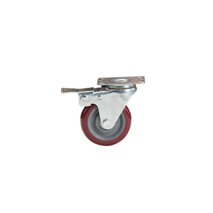 bainian GP medium 4-inch red PU brake wheels