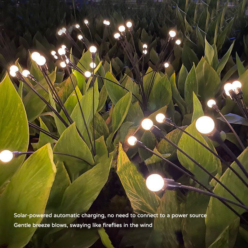 yinhendengshi Solar Ground Plug Constant Bright with Flashing Firefly Lights（100pcs/box）Charged by sunlight  0 charge